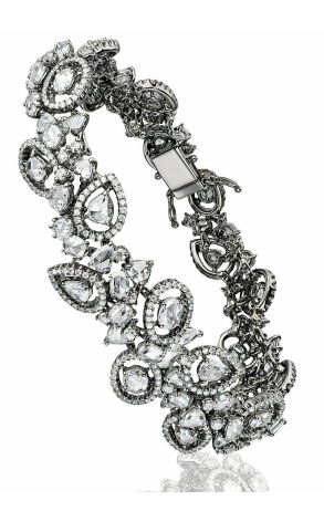 Комплект  с бриллиантами 54.0 ct. ожерелье, браслет, серьги (14926) №4