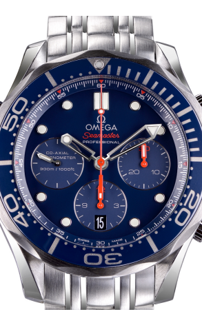 Часы Omega Seamaster Diver 300m Chronograph Blue Steel 44mm 212.30.44.50.03.001 (14873) №2