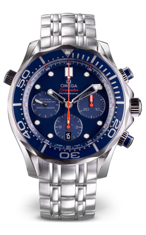 Часы Omega Seamaster Diver 300m Chronograph Blue Steel 44mm 212.30.44.50.03.001 (14873)