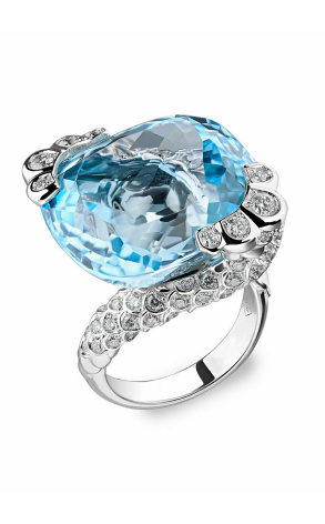 Кольцо Piaget Limelight Blue Topaz Diamond White Gold Ring (14907)