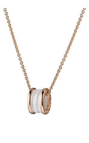 Подвеска Bvlgari B.Zero1 White Ceramic And Rose Gold Pendant CL855721 (12080)