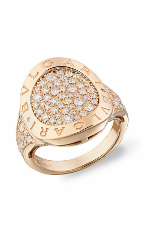 Кольцо Bvlgari Bvlgari-Ring in Rose Gold with Pave Diamonds AN854863 (15250)