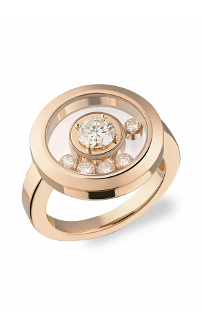 Chopard Happy Solitaire 0.51 ct Rose Gold Ring 826454 5004 15248