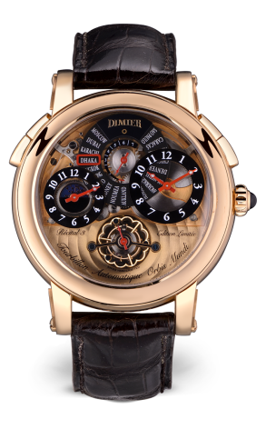 Часы Bovet 1822 Dimier Rose Gold Recital 3 Orbis Mundi WorldTime Tourbillon 3 Orbis Mundi (15155)