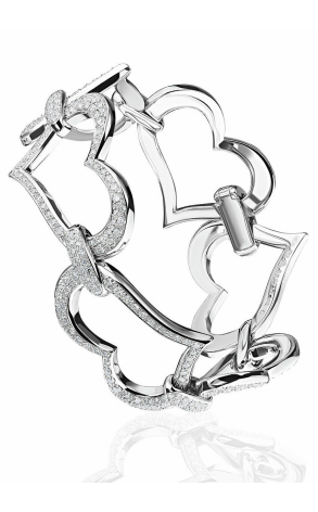 Браслет Piaget Heart Diamond Pave Link Bracelet (14989)