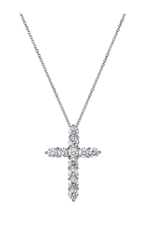 Крест  с бриллиантами 0.750 ct (15181)