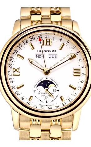 Часы Blancpain Léman Moon Phase Complete Calendar 38mm Half-Hunter 3563A-3642A-53 (15296) №2