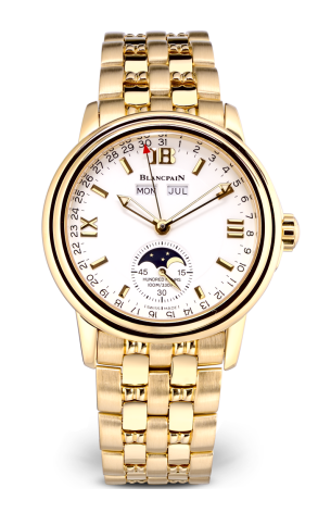 Часы Blancpain Léman Moon Phase Complete Calendar 38mm Half-Hunter 3563A-3642A-53 (15296)