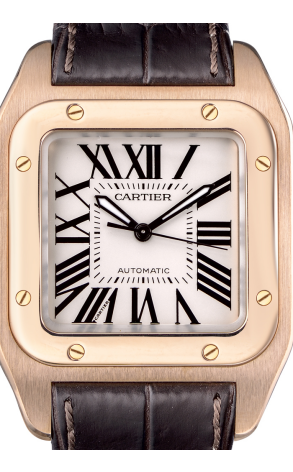 Часы Cartier Santos 18K Rose Gold 2879 (15353) №2