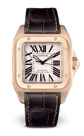 Часы Cartier Santos 18K Rose Gold 2879 (15353)