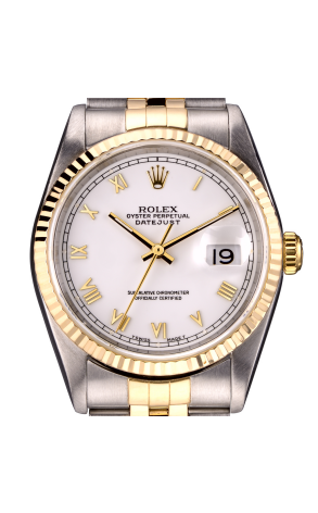 Часы Rolex Datejust 36mm white Dial steel Gold Bi Colour 16233 (16415) №2
