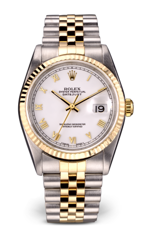 Часы Rolex Datejust 36mm white Dial steel Gold Bi Colour 16233 (16415)