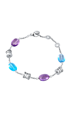 Браслет Bvlgari B.Zero1 White Gold Amethyst Topaz Bracelet BR854688 (16012)