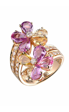 Кольцо Bvlgari Sapphire Flower Ring AN853207 (16044)
