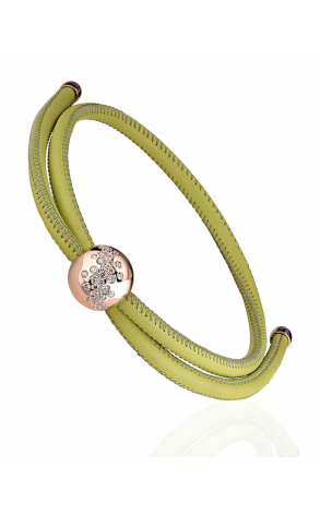 Браслет De grisogono Boule Pink Gold Leather Cord Anise Bracelet 43801/04 (15911)