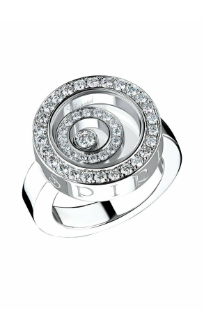 Кольцо Chopard Happy Spirit White Gold Diamonds Ring 82/5422 (16607)