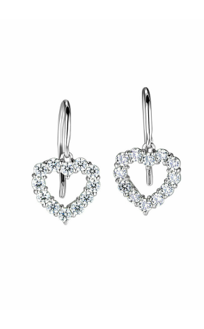 Серьги Tiffany & Co Diamond Heart Earrings (16678)