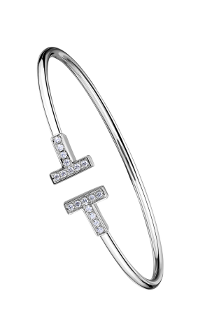 Браслет Tiffany & Co T Wire White Gold Bracelet (16547)