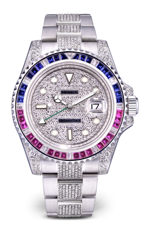 Часы Rolex GMT-Master II Custom Diamond Set with Custom Pepsi Bezel 116710LN (16952)