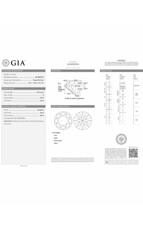 Кольцо GIA с 2,00 ct G/VVS2 GIA (16941) №2