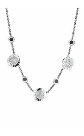 Подвеска Bvlgari Diamond Onyx White Gold Station Necklace Bvlgari-Bvlgari (16950)