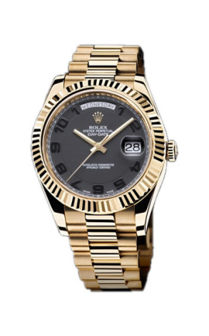 Часы Rolex Day-Date II Yellow Gold Black Dial 41 mm РЕЗЕРВ! 218238 (17286)