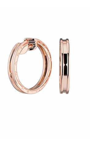 Серьги Bvlgari BZero1 Rose Gold Hoop Earrings (17338)