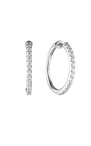 Серьги Mercury Classic Hoop Diamonds Earrings (17694)