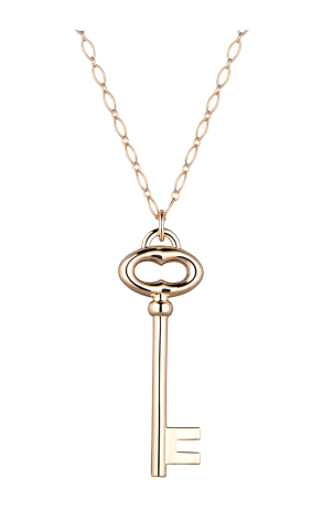 Подвеска Tiffany & Co Large 5.0 cm Key Yelow Gold Pendant (17330)