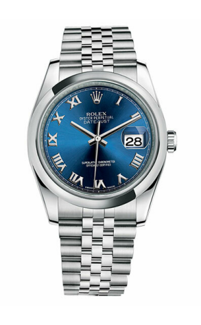 Часы Rolex Datejust 36mm Blue Roman Dial 116200 (18260)