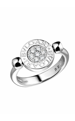 Кольцо Bvlgari Flip Ring White Gold Onix Diamonds AN850723 (18633)