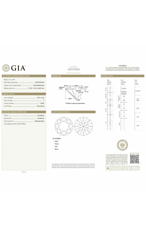 Кольцо  с 3,01 ct F/VVS2 GIA (4732) №2