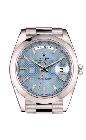 Часы Rolex Day-Date II President Platinum Ice Blue 228206 (19024) №2