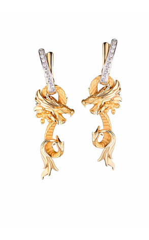 Серьги Carrera y Carrera Circulos de Fuego Dragon Earrings DA11250 030101 (19307)