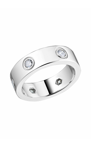 Кольцо Cartier Love 6 Diamonds White Gold Ring B4097500 (19311)