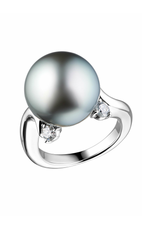 Кольцо Mikimoto Black South Sea Pearl 14.5 mm Classic Ring (19129)