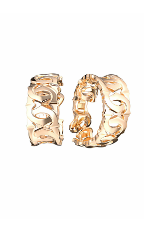 Серьги Cartier C de Hoop Yellow Gold Earrings (19456)