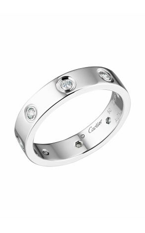 Кольцо Cartier Love 8 Diamonds White Gold Ring B4050600 (19553)