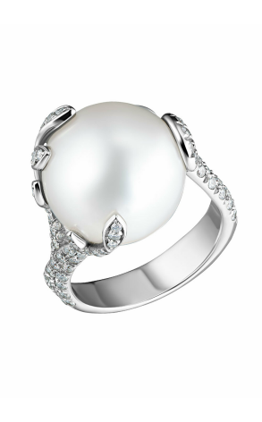 Кольцо Mikimoto Olive Branch Akoya Pearl 14.6 mm Ring (19555)