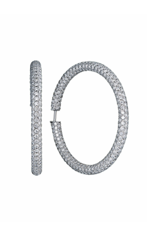 Серьги Salvini Hoop White Gold Diamonds Earrings (19698)