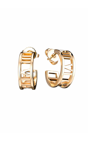 Серьги Tiffany & Co Atlas® Hoop Yellow Gold Earrings (19708)