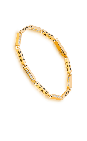 Браслет Cartier Panthere Yellow Gold Diamonds Bracelet (19992)