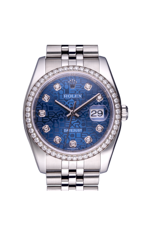 Часы Rolex Oyster Perpetual Datejust 36 mm Steel and white Gold 116244 (20445) №2