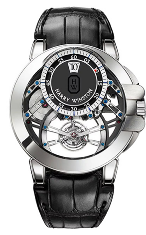 Часы Harry Winston Collection Tourbillon Jumping Hour OCEMTJ45WW001 (20244)