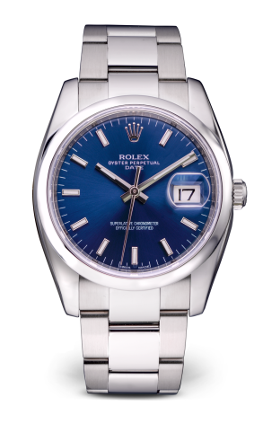 Часы Rolex Oyster Perpetual Date Blue Dial 34mm 115200 115200 (20438)