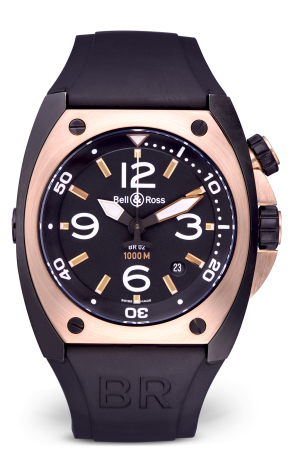 Часы Bell & Ross Marine 18k Rose Gold & Stainless PVD BR02-20-S (21130)