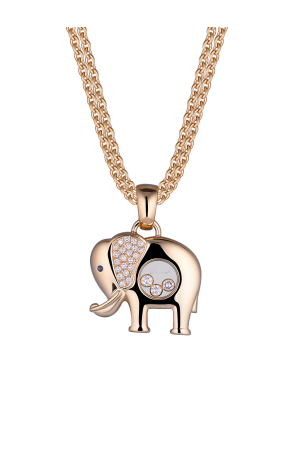 Подвеска Chopard Happy Diamonds Elephant Yellow Gold Necklace 79/5079 (21115)