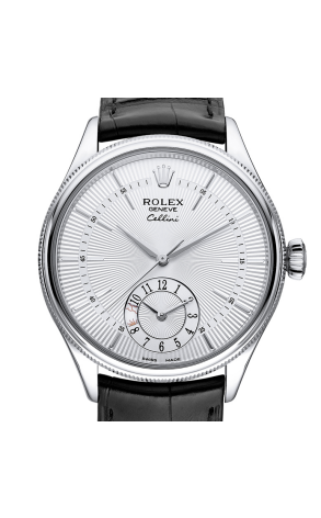 Часы Rolex Cellini Dual Time White Gold Automatic Mens Watch 50529 (21247) №2