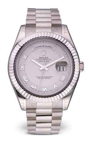 Часы Rolex Day-Date II 41mm Roman Dial White Gold 218239 (21249)