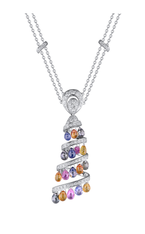 Подвеска Adler Multigemstone Diamonds White Gold Necklace (21227)